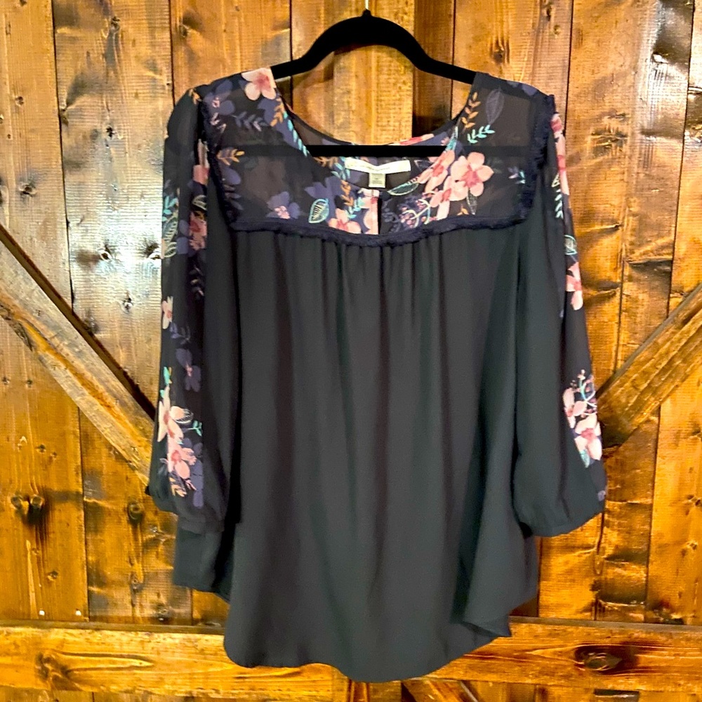 Lauren Conrad floral blouse